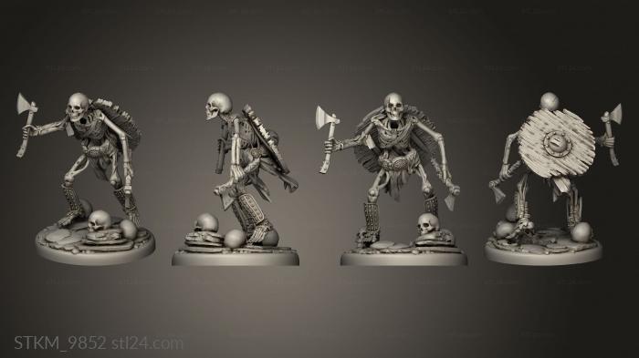 draugr undead skeleton infantry axe