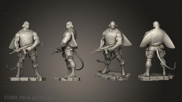 Figurines heroes, monsters and demons (RAY FILLET, STKM_9856) 3D models for cnc