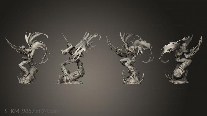 Статуэтки герои, монстры и демоны (РАЗИЭЛЬ, STKM_9857) 3D модель для ЧПУ станка