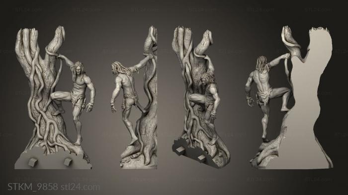 Figurines heroes, monsters and demons (Jungle Hector Moran HEC Lord Semi, STKM_9858) 3D models for cnc