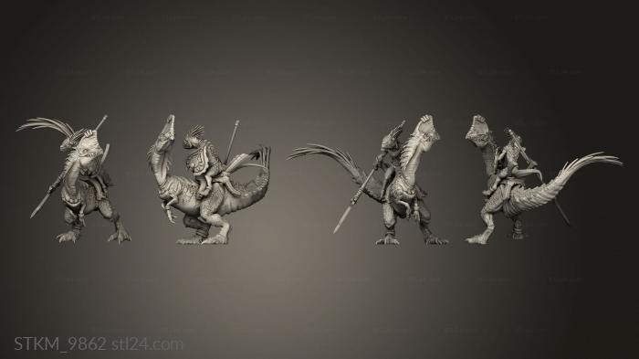 Figurines heroes, monsters and demons (va Rider Cavalry, STKM_9862) 3D models for cnc