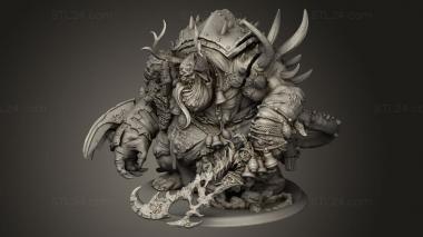 Figurines heroes, monsters and demons (Nurgle PLAGUE DEMON, STKM_9866) 3D models for cnc