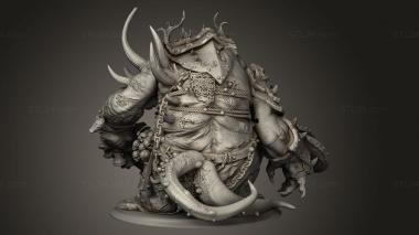 Figurines heroes, monsters and demons (Nurgle PLAGUE DEMON, STKM_9866) 3D models for cnc