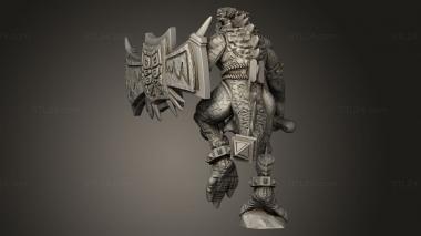 Figurines heroes, monsters and demons (STKM_9870) 3D models for cnc