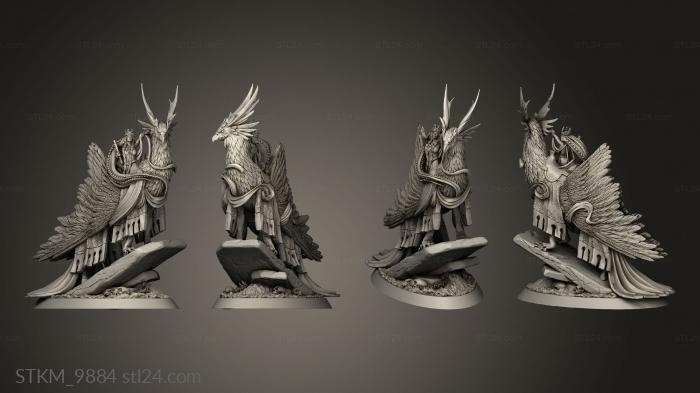 Figurines heroes, monsters and demons (Mounted Guinevere, STKM_9884) 3D models for cnc