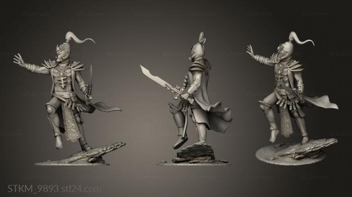 Figurines heroes, monsters and demons (war prophet scenic, STKM_9893) 3D models for cnc