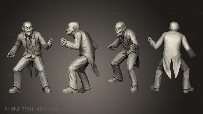 Figurines heroes, monsters and demons (Vampires nosferatu, STKM_9901) 3D models for cnc