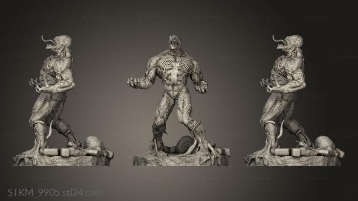 Figurines heroes, monsters and demons (Venom statue, STKM_9905) 3D models for cnc