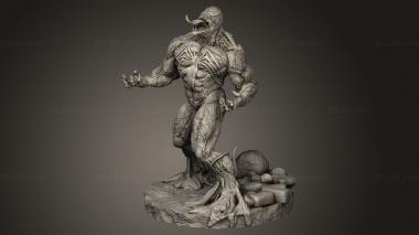 Figurines heroes, monsters and demons (Venom statue, STKM_9905) 3D models for cnc