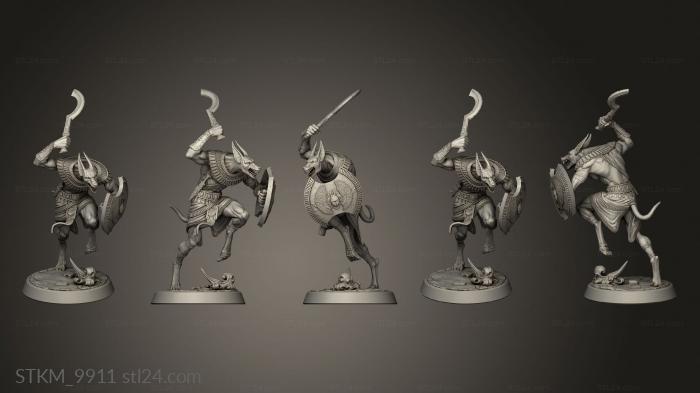 Figurines heroes, monsters and demons (Buried Tomb Werejackal, STKM_9911) 3D models for cnc