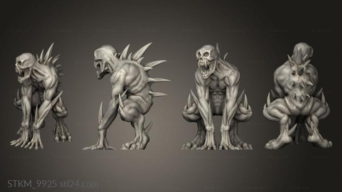 Figurines heroes, monsters and demons (thic Festrog, STKM_9925) 3D models for cnc