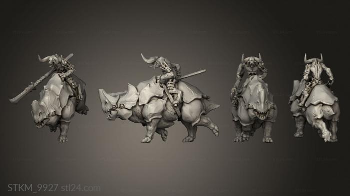 Figurines heroes, monsters and demons (Legion Fire mounted on beast, STKM_9927) 3D models for cnc