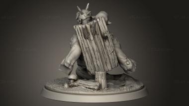 Figurines heroes, monsters and demons (Mad Mage Experiments Enemies Ettin, STKM_9931) 3D models for cnc