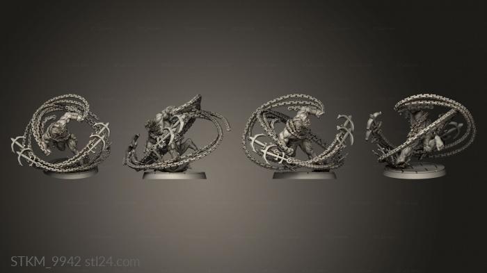 Статуэтки герои, монстры и демоны (Пираты Проклинают Героев Мертвых Морей Дробилка Костей, STKM_9942) 3D модель для ЧПУ станка