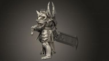 Figurines heroes, monsters and demons (Olaf Crown, STKM_9946) 3D models for cnc