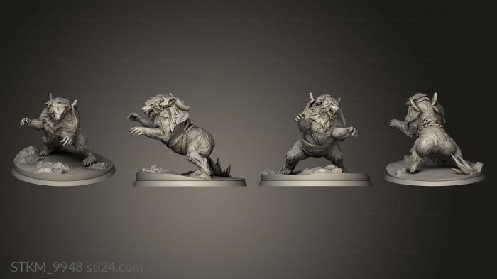 Figurines heroes, monsters and demons (Troops Bear Troop, STKM_9948) 3D models for cnc