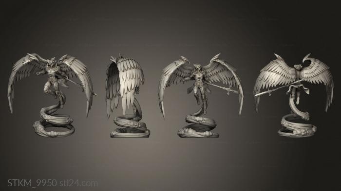 Figurines heroes, monsters and demons (Samyaza, STKM_9950) 3D models for cnc