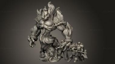 Figurines heroes, monsters and demons (STKM_9951) 3D models for cnc