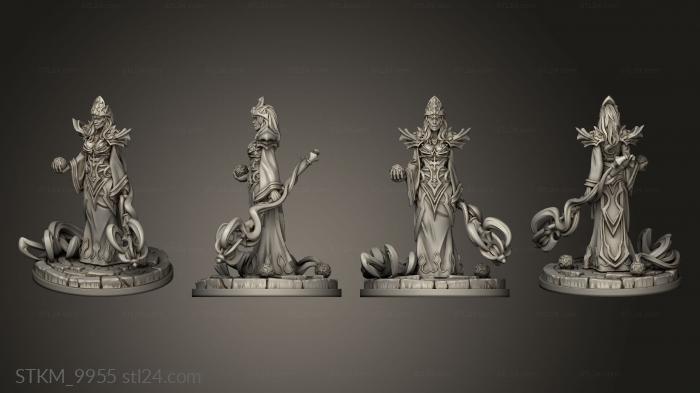Figurines heroes, monsters and demons (Sorceress, STKM_9955) 3D models for cnc