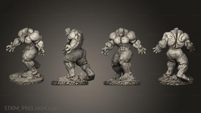 Figurines heroes, monsters and demons (Hulk, STKM_9961) 3D models for cnc