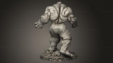 Figurines heroes, monsters and demons (Hulk, STKM_9961) 3D models for cnc