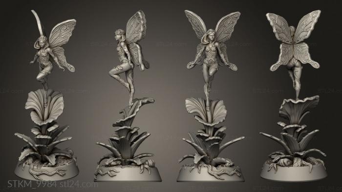 Figurines heroes, monsters and demons (Oasis Pixie, STKM_9984) 3D models for cnc