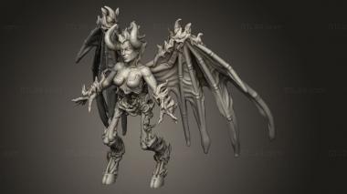 Figurines heroes, monsters and demons (Succubus sisters, STKM_9985) 3D models for cnc