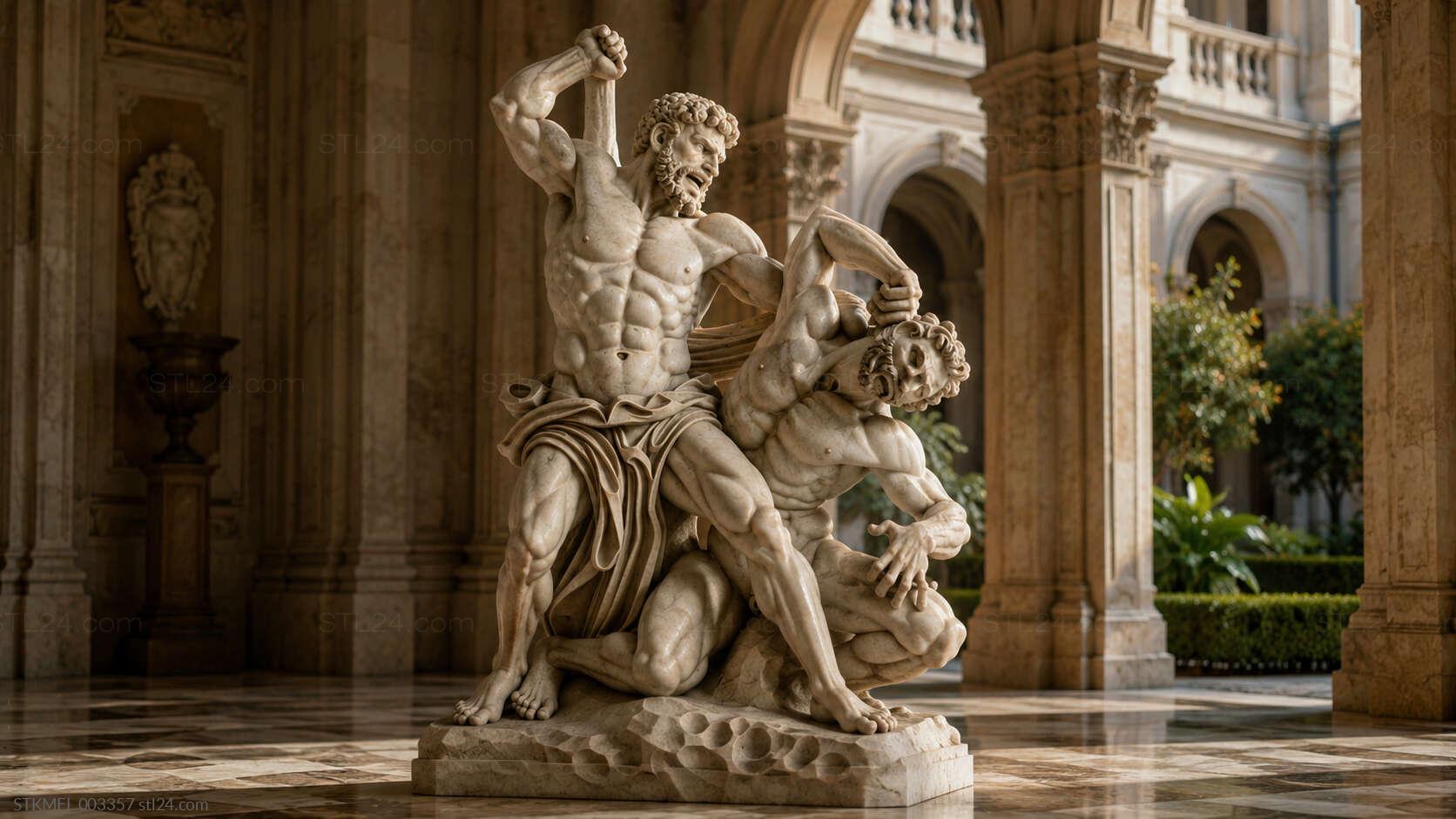 Telephus Mythological - Hercules with the infant Telephus, a mythological bas ...