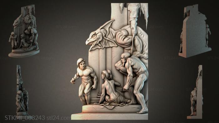 Статуэтки фентези (STKMI_008243) 3D модель для ЧПУ станка