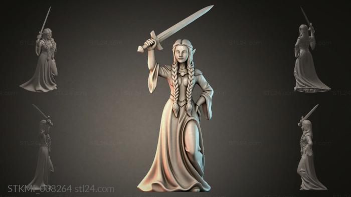Статуэтки фентези (STKMI_008264) 3D модель для ЧПУ станка