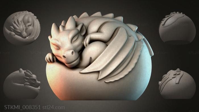 Статуэтки фентези (STKMI_008351) 3D модель для ЧПУ станка