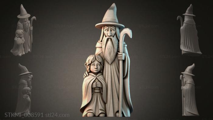 Статуэтки фентези (STKMI_008591) 3D модель для ЧПУ станка