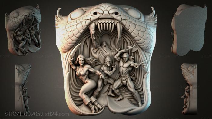 Статуэтки фентези (STKMI_009059) 3D модель для ЧПУ станка