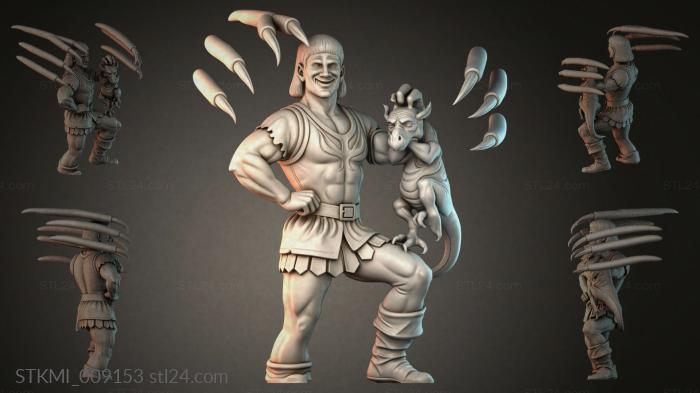 Статуэтки фентези (STKMI_009153) 3D модель для ЧПУ станка
