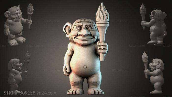 Статуэтки фентези (STKMI_009158) 3D модель для ЧПУ станка