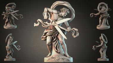 Statues of men (Putto with Sword and Ribbon Sculpture, STKMJI_000001) 3D models for cnc