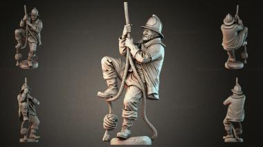 Statues of men (Soldier figurine on a rope with helmets, STKMJI_000832) 3D models for cnc