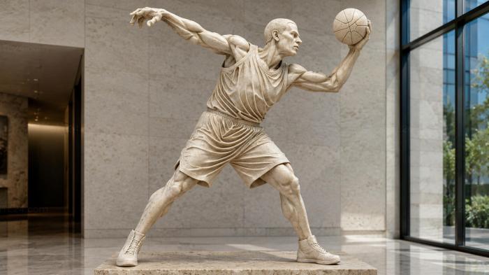 Basketball player jumping with the ball - sports 3D model 3d STL model