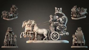 Statues of men (Chariot with four horses and angels, STKMJI_000900) 3D models for cnc