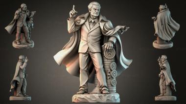 Statues of men (Statue of a man in a coat pointing on a pedestal, STKMJI_000910) 3D models for cnc