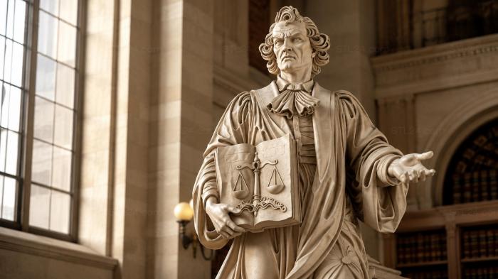 Statue of Themis with the scales of justice 3d STL model
