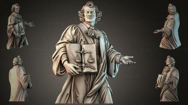Statues of men (Statue of Themis with the scales of justice, STKMJI_000918) 3D models for cnc