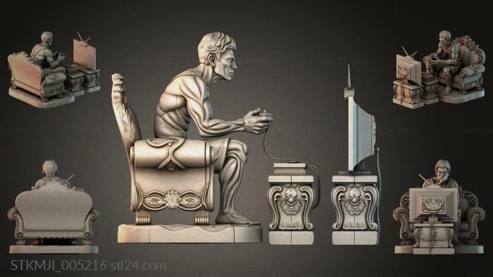 Statues of men (STKMJI_005216) 3D models for cnc