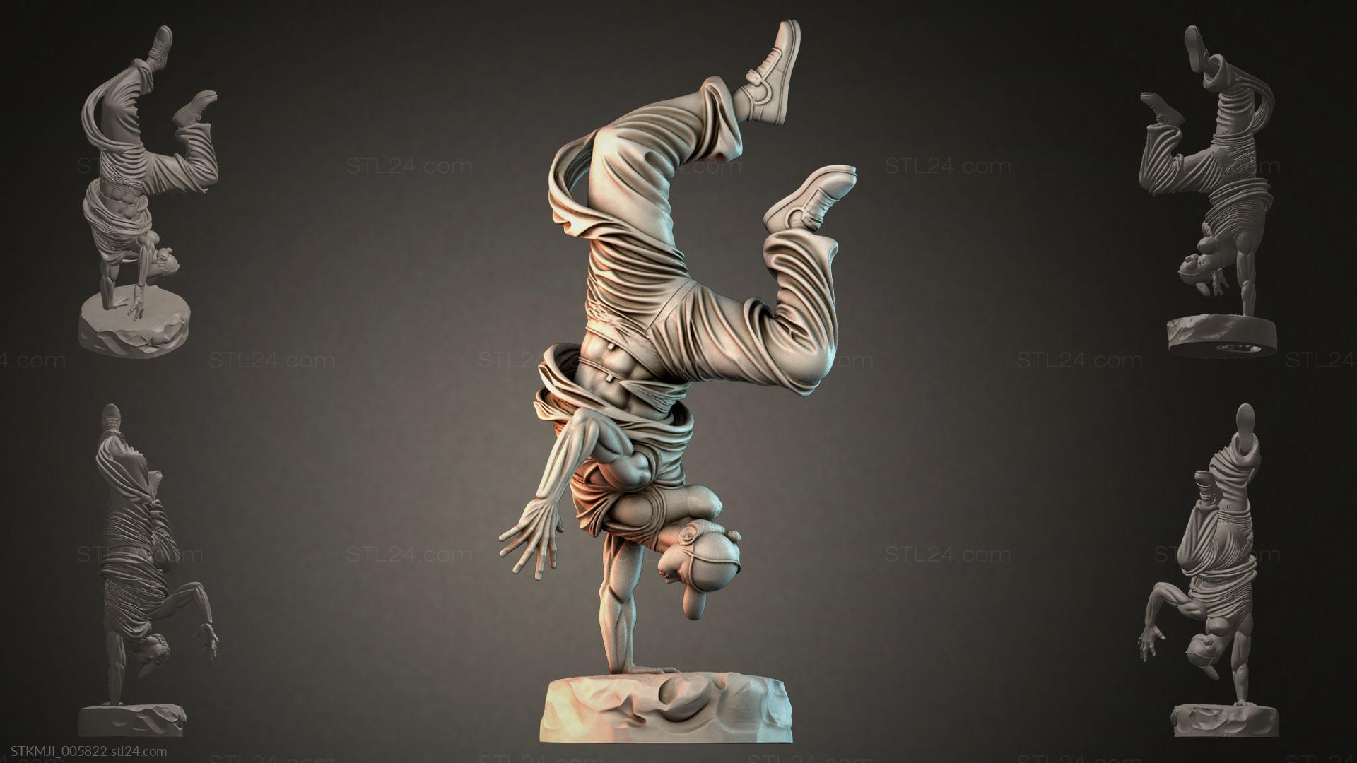 Statues of men - Acrobat in a headstand pose with draping, STKMJI ...