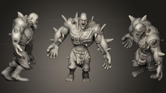 Figurines simple (Zombicide Abomination, STKPR_0034) 3D models for cnc