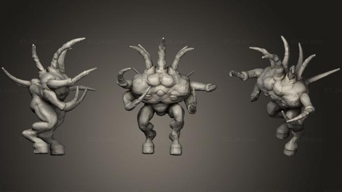 Figurines simple (5 Mm Chaos Spawn (Epicrich), STKPR_0036) 3D models for cnc