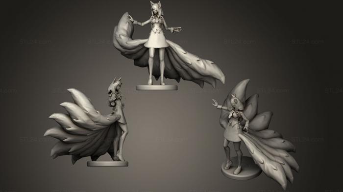 Figurines simple (Academy Ahri The Nine Tailed Fox, STKPR_0046) 3D models for cnc