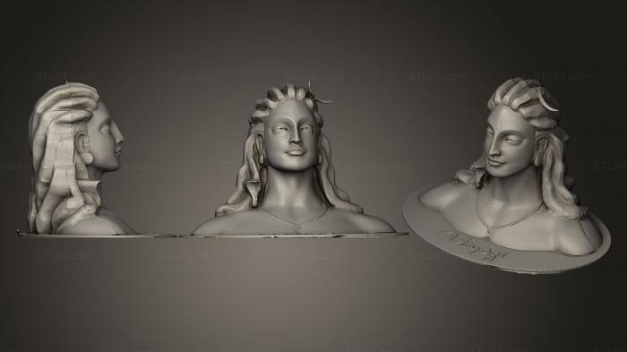 Figurines simple (Adi Yogi  Shiva The First Yogi, STKPR_0049) 3D models for cnc