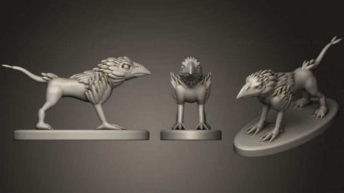 Figurines simple (Bird Beast  Chimera, STKPR_0141) 3D models for cnc