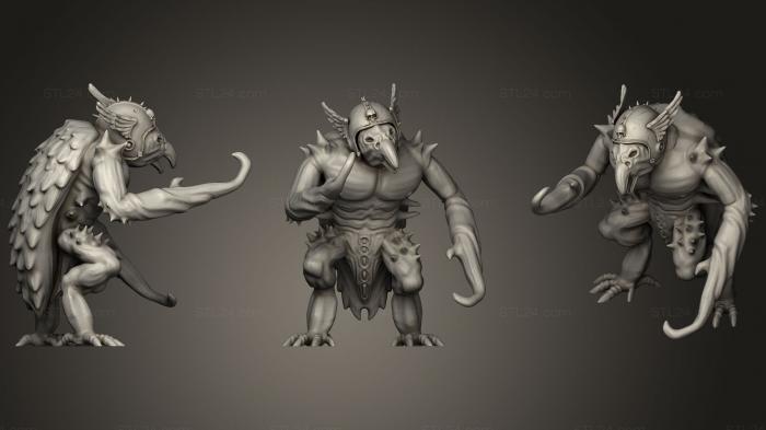 Figurines simple (Blood Bowl Demons Of Tzeentch Blue Horrors, STKPR_0157) 3D models for cnc